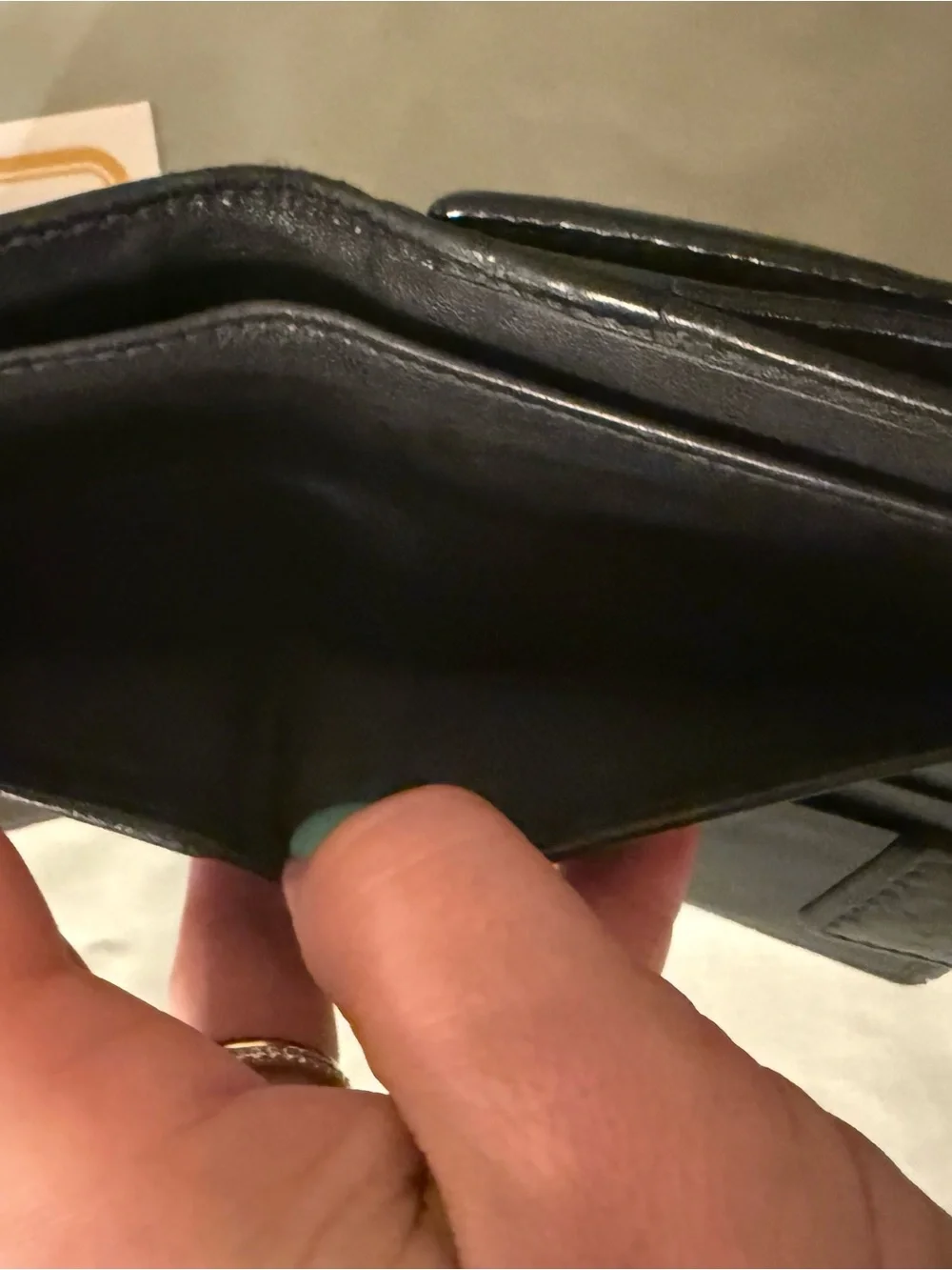 Gucci Black Guccissima Leather Wallet-COA